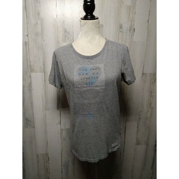 Life Is Good Women’s Medium Gray "Creativity" Tee - Picture 1 of 7